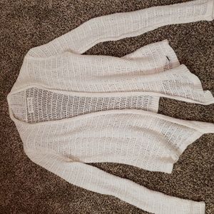 Abercrombie cream sweater cardigan